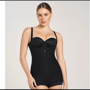Open Bust Body Shaper Boyshort with Firm Tummy Compression Faja Stage 2